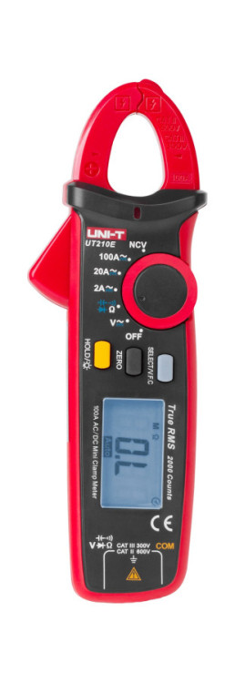 UNI-T klešťový multimetr UT210E, AC+DC měření proudu
