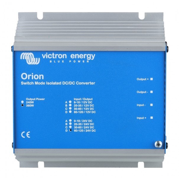 Měnič napětí Orion 96/12-8,3A (60-120Vdc na 12,5V 100W) galvanicky izolovaný č. 1