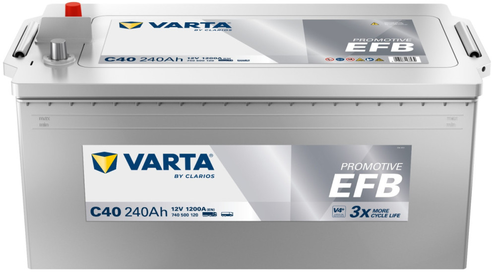 740500 VARTA PROMOTIVE EFB C40 12V 240Ah 1200A č.1