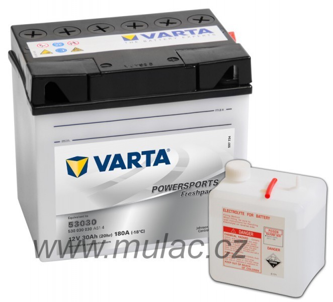 Motobaterie 530400 VARTA YB30L-B 12V 30Ah 300A č. 1