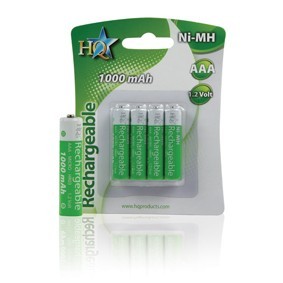 Nabíjecí článek AAA 1.2V/1000mAh Ni-MH, HQ-NIMH-AAA-02, 4ks č. 1