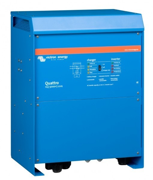 Quattro 24/5000/120-100/100. Měnič napětí / nabíječ / UPS. 24V 120A 5000W č. 1