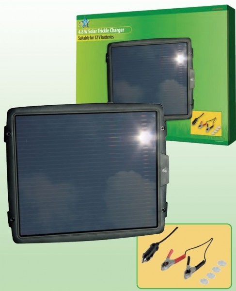 SOL-CHARGE02 Solární dobíječ 12V autobaterií 4,8W č. 2