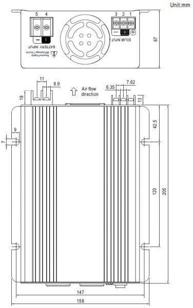 Měnič napětí ISI-500-212, 12V na 230V 350W + MPPT regulátor č. 2