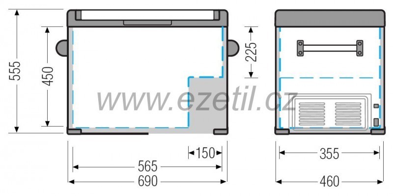 Kompresorová autolednice EZC80 12/24/230V 80 litrů č. 3