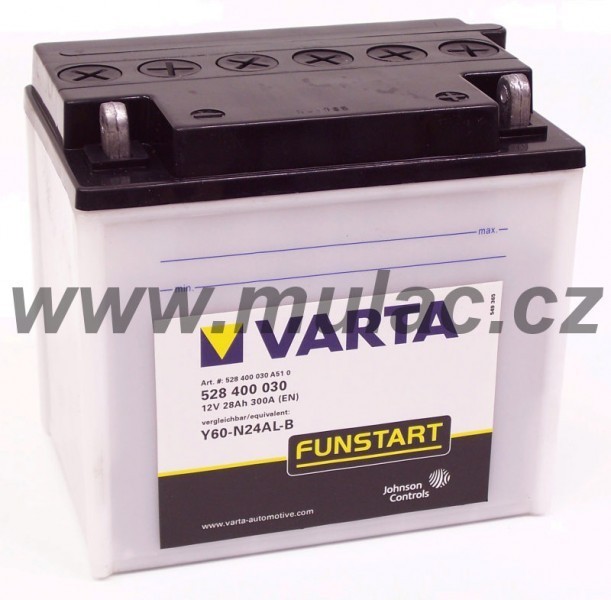 Motobaterie 528400 VARTA 12V/28Ah/300A (!zasíláme pouze suchou!) č. 1