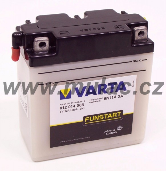 Batterie moto 6V / 12Ah avec entretien B54-6 / 6N12A2C - Batteries