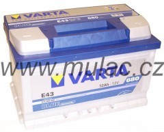 Autobaterie 572409 VARTA BLUE 12V/ 72Ah/680A č. 1