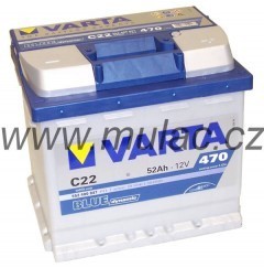 Autobaterie 552400 VARTA BLUE 12V/ 52Ah/470A č. 1