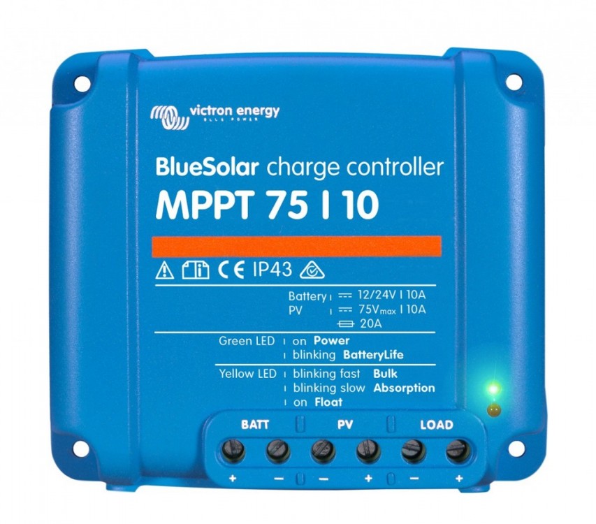 BlueSolar MPPT 75/10, solární regulátor 12/24V 10A 75V č.1