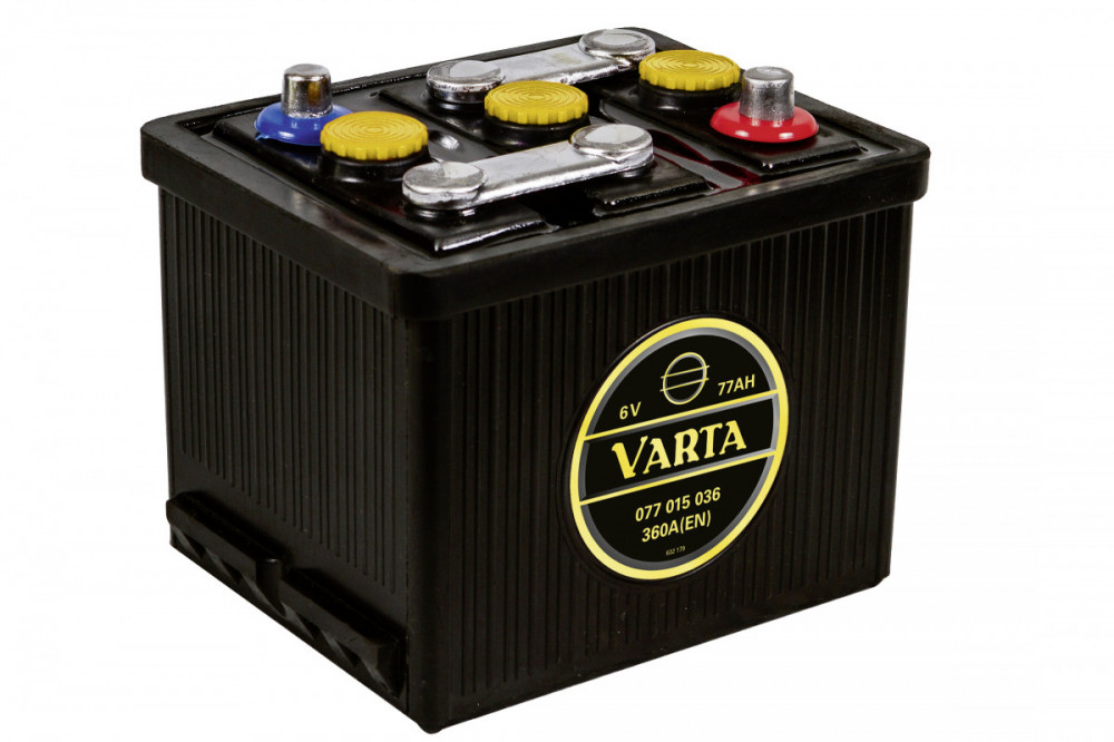 6V 77Ah 360A Varta Classic 077 015 036 G02 0, autobaterie pro veterány