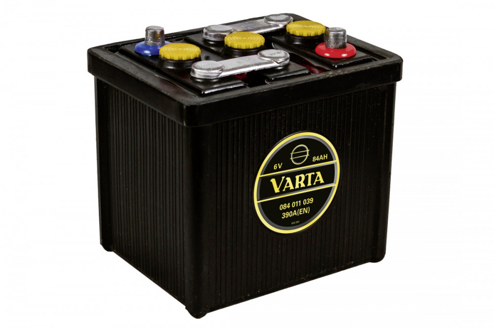 6V 84Ah 390A Varta Classic 084 011 039 G02 0, autobaterie pro veterány