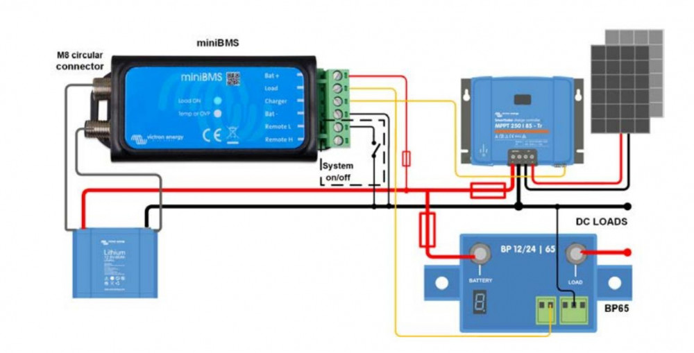 MiniBMS - BMS400100000 zapojení