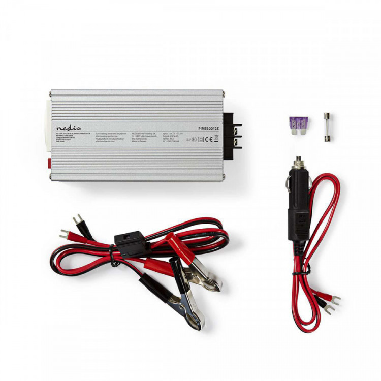 Měnič napětí 12V 230V 300W NEDIS s USB výstupem. PIMS30012E č.5