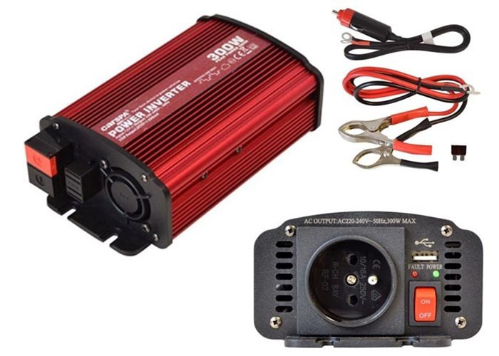 CARSPA měnič 12V na 230V 300W, USB