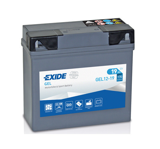 Motobaterie EXIDE GEL12-19 12V 19Ah 170A (51913 BMV)