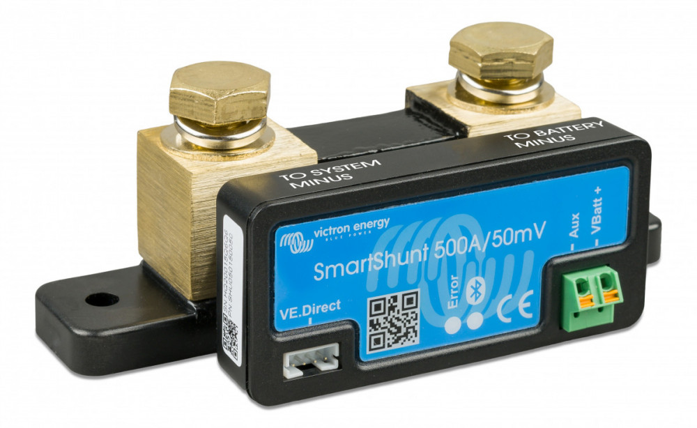 Victron Energy SMARTShunt 500A/50mV, sledovač stavu baterie s Bluetooth č.5