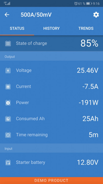 Victron Energy SMARTShunt 500A/50mV, sledovač stavu baterie s Bluetooth č.13