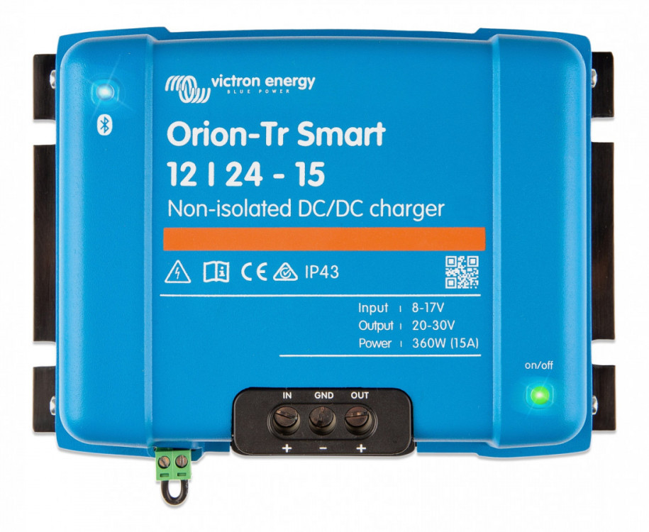 Orion-Tr 12/24-15A SMART DC/DC nabíječ neizolovaný. 