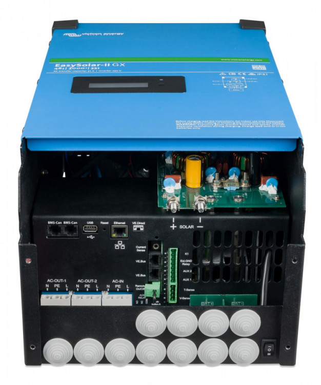 EasySolar-II 48/3000/35-32 MPPT 250/70 GX Victron Energy - připojení