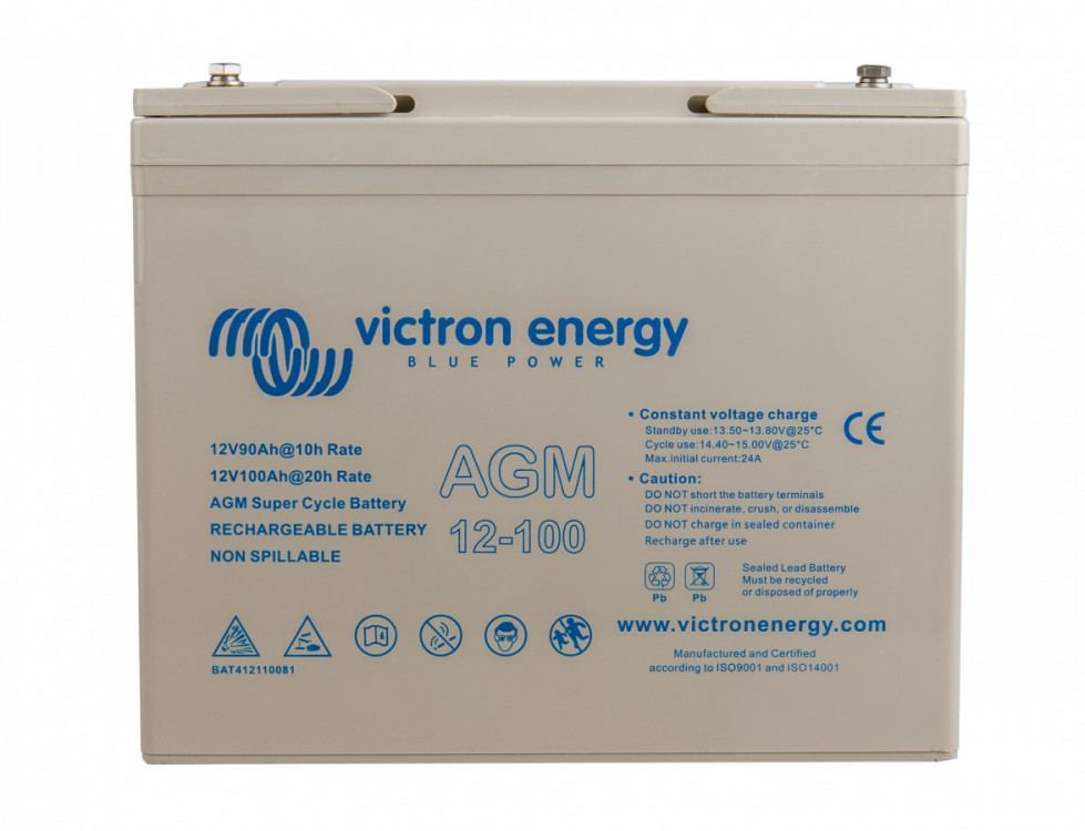 Victron Energy 12V 100Ah AGM Super Cycle BAT412110081