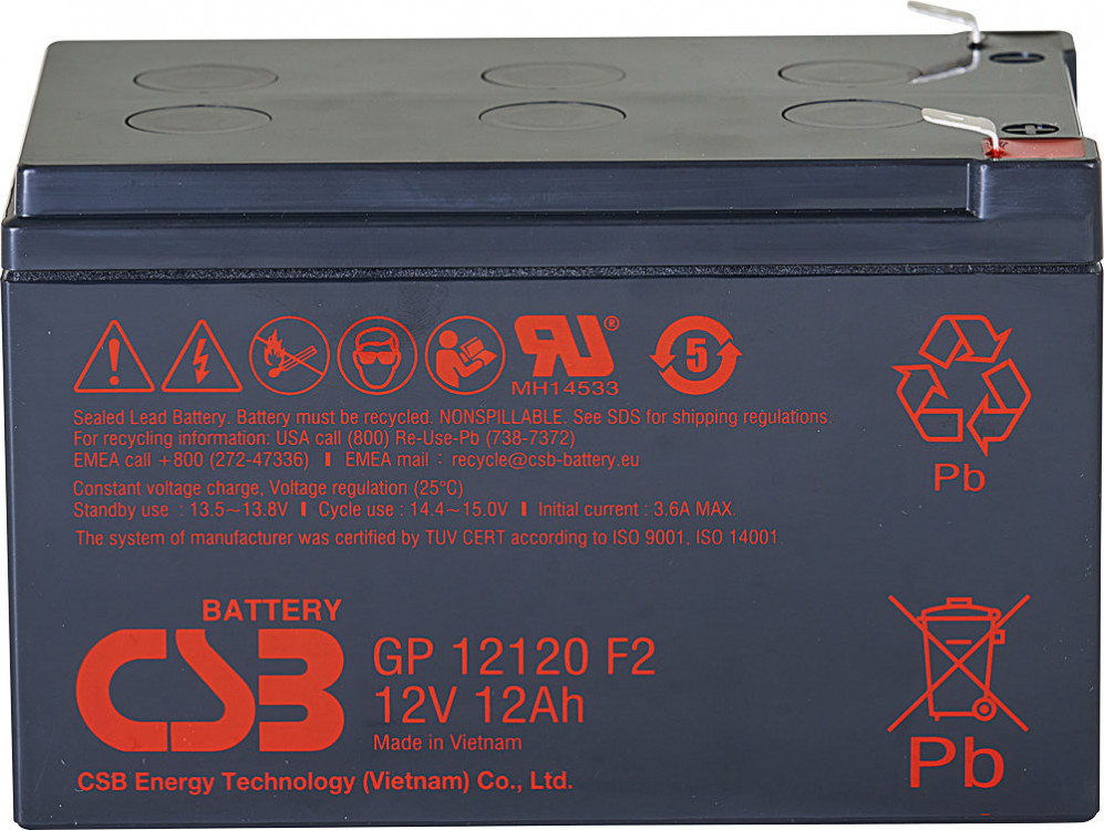 Záložní baterie GP 12120 CSB 12 V 12Ah