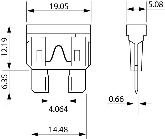 Automobilová pojistka 15A č.2