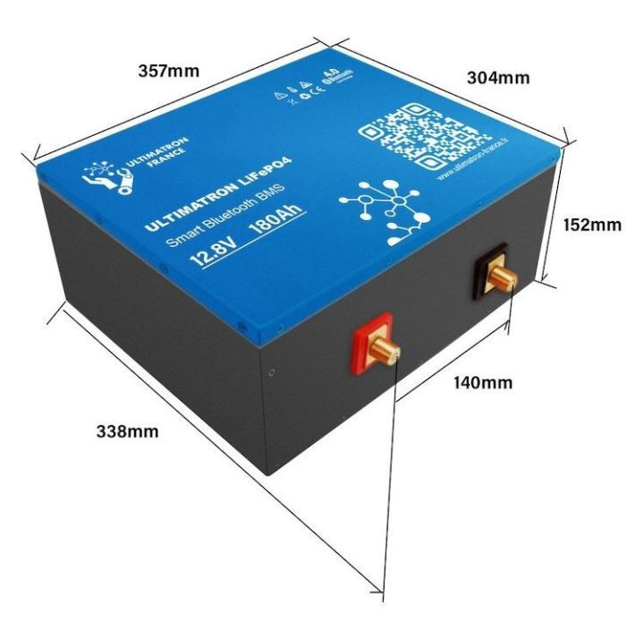 ULTIMATRON LiFePO4 Smart BMS 12,8V/180Ah 2304Wh ULM-12-180