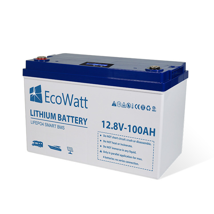 EcoWatt LiFePO4 Smart BMS 12,8V/100Ah 1280Wh ECO-12-100