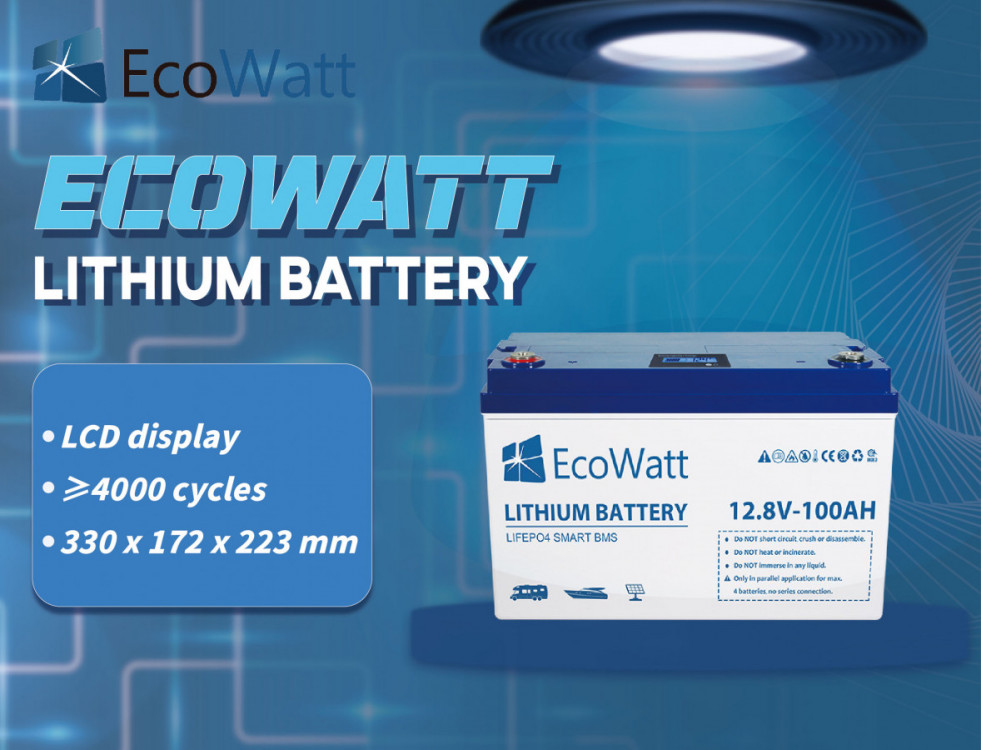 EcoWatt LiFePO4 BMS 12,8V/100Ah 1280Wh ECO-12-100 č.4