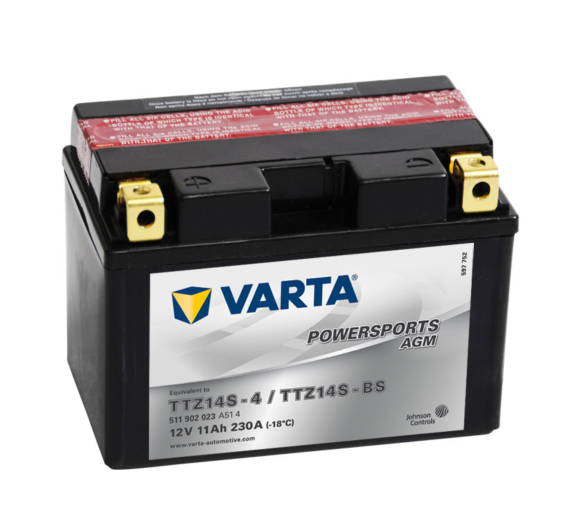 Motobaterie 511902 VARTA YT12A-BS 12V 11Ah 230A AGM č. 1