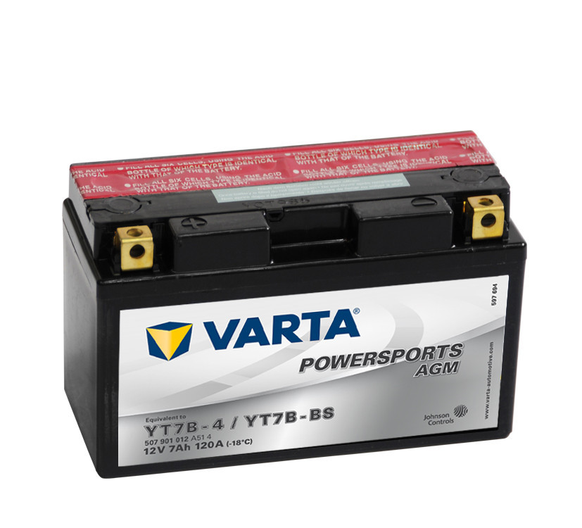 Motobaterie 507901 VARTA AGM 12V/ 7Ah/120A č. 1