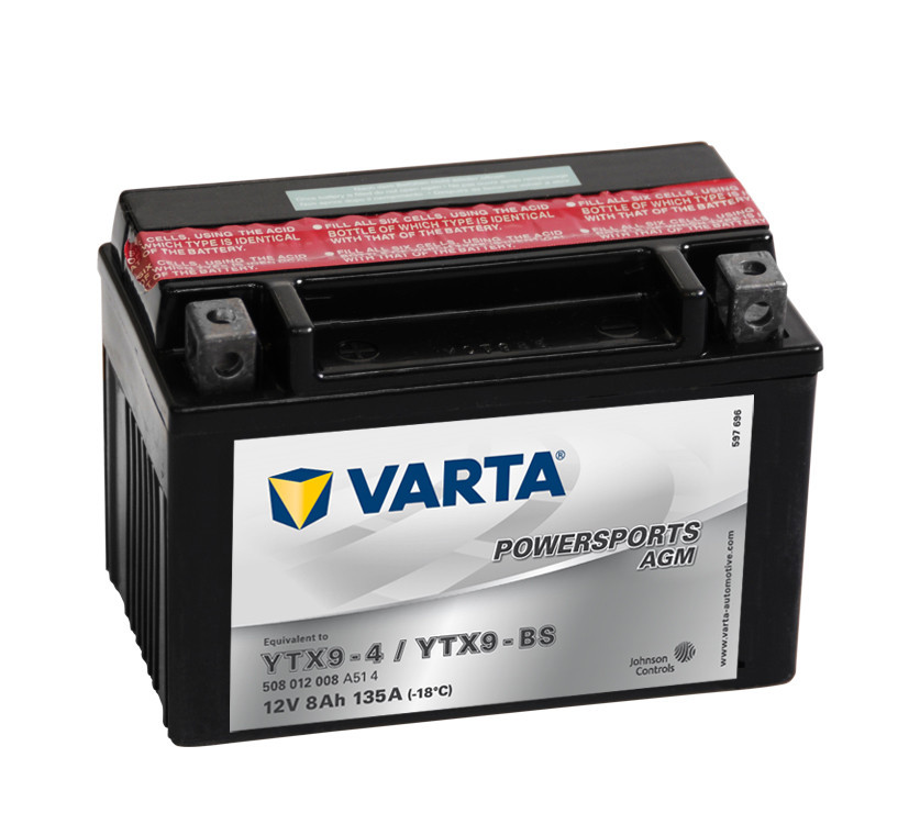 Motobaterie 508012 VARTA YTX9-BS 12V 8Ah 80A AGM č. 1