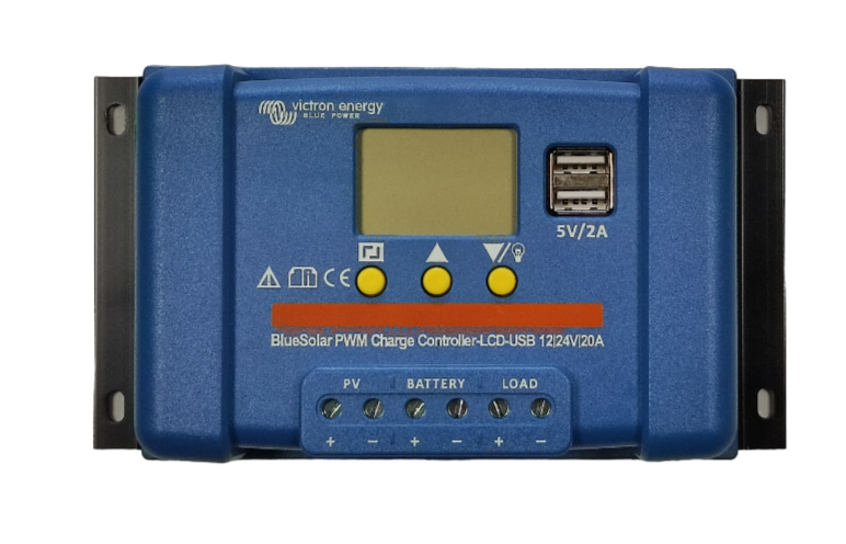 BlueSolar PWM 12/24V 20A LCD+USB č.1