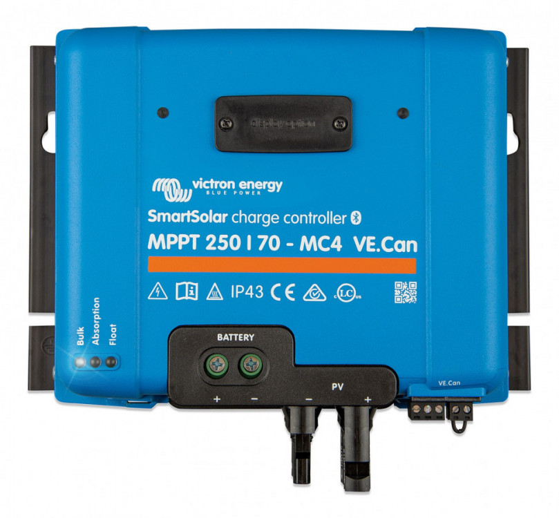 SmartSolar MPPT 250/70-MC4, regulátor 12/24/48V 70A 250V s Bluetooth,