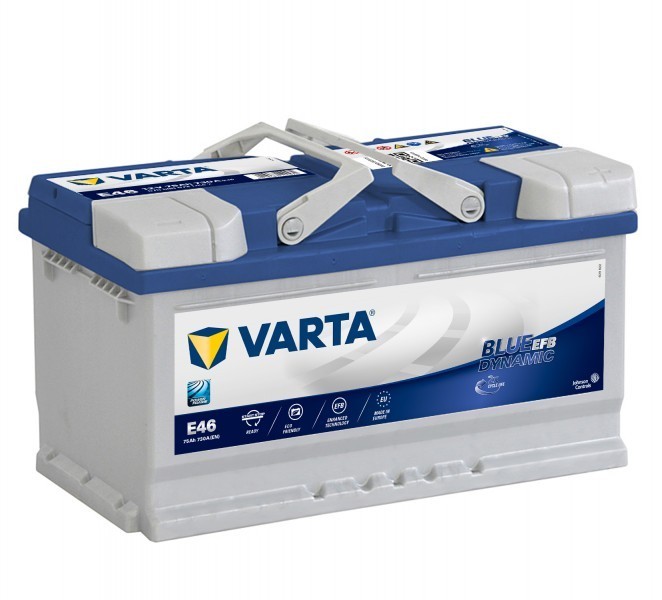 Autobaterie 575500 12V 75Ah Varta EFB START-STOP č. 1