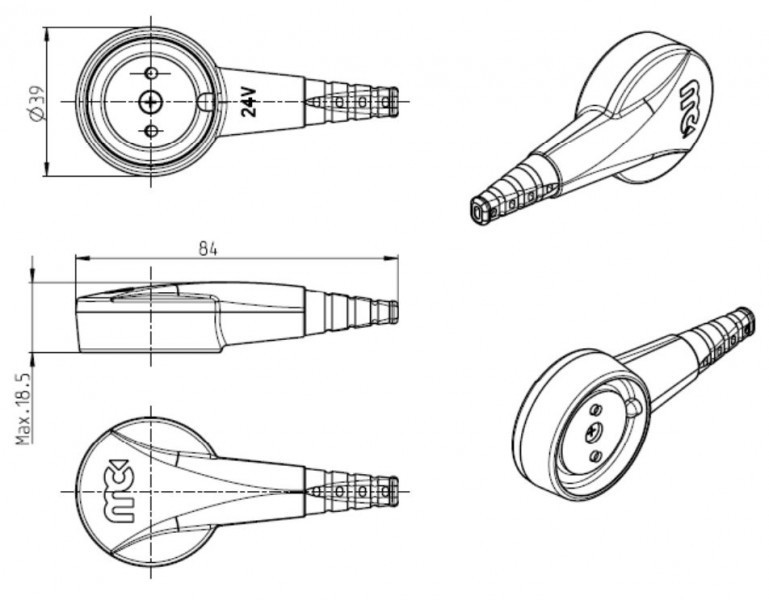 PowerClip 24V zástrčka MagCode č. 3