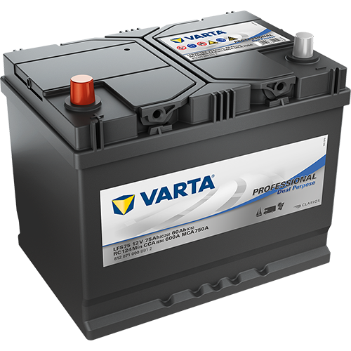 812071 VARTA Professional Dual Purpose 12V 75Ah 600A