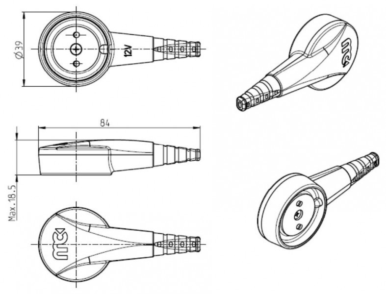 PowerClip 12V zástrčka MagCode č. 1