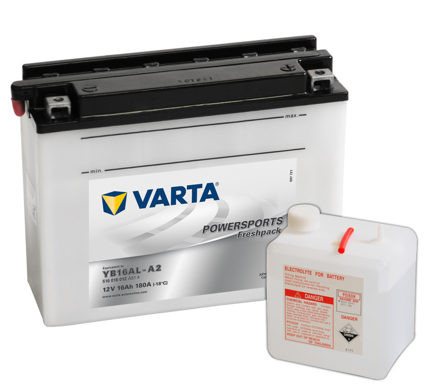 Motobaterie VARTA 516016 YB16AL-A2 12V 16Ah 120A č. 1