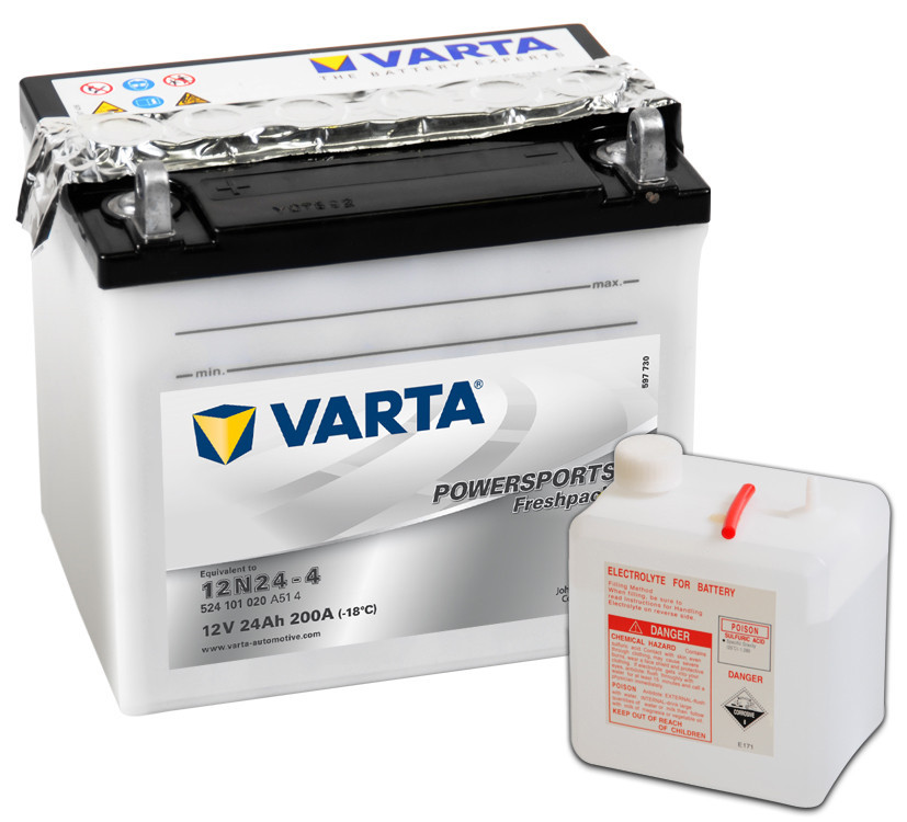 Motobaterie 524101 VARTA 12N24-4 12V 24Ah 200A č. 1